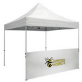 10 Foot Wide Tent Half Wall and Premium Stabilizer Bar Kit (Full-Color Thermal Imprint)